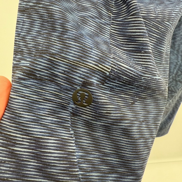 Lululemon Pants Women 10 Blue 7/8Length Pull On Elastic Drawstring Waist Stretch - Picture 5 of 12